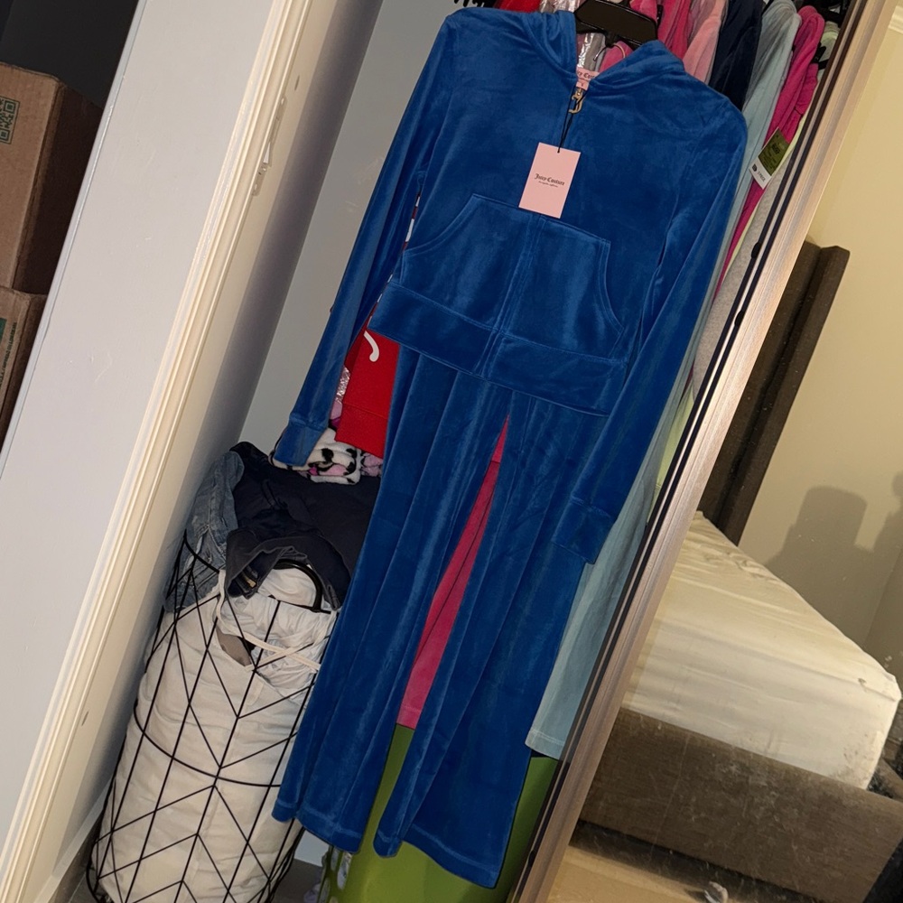 Blue Juicy Couture velour sweatsuit